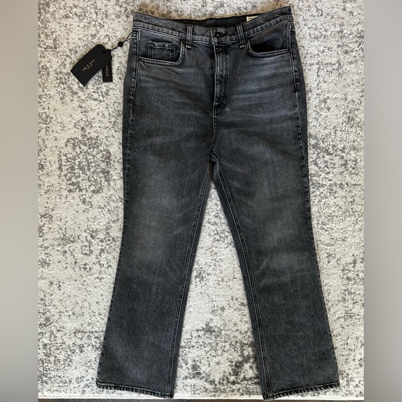 Rag & Bone NWT black / grey straight leg jeans - Picture 14 of 14